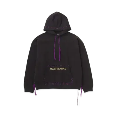 mastermind WORLD Boxy Hand-Stitched Hoodie "Black"