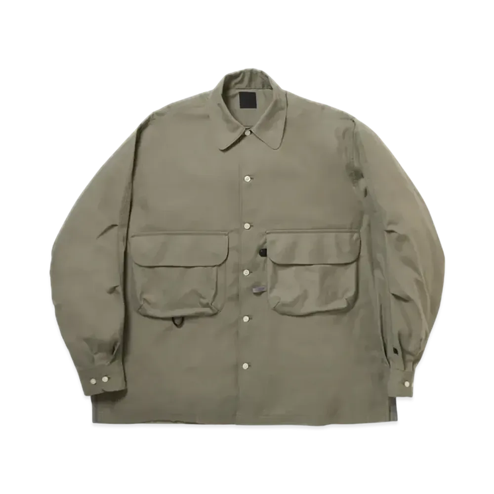 DAIWA PIER39 Tech Sports Open Collar Shirt L/S "Wolf Gray"
