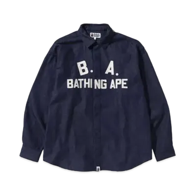 A BATHING APE B.A LOOSE FIT DENIM SHIRT "Indigo"