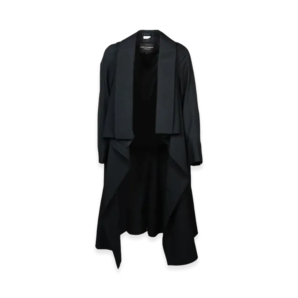 COMME des GARCONS HOMME PLUS Wool Tropical Coat "Black"