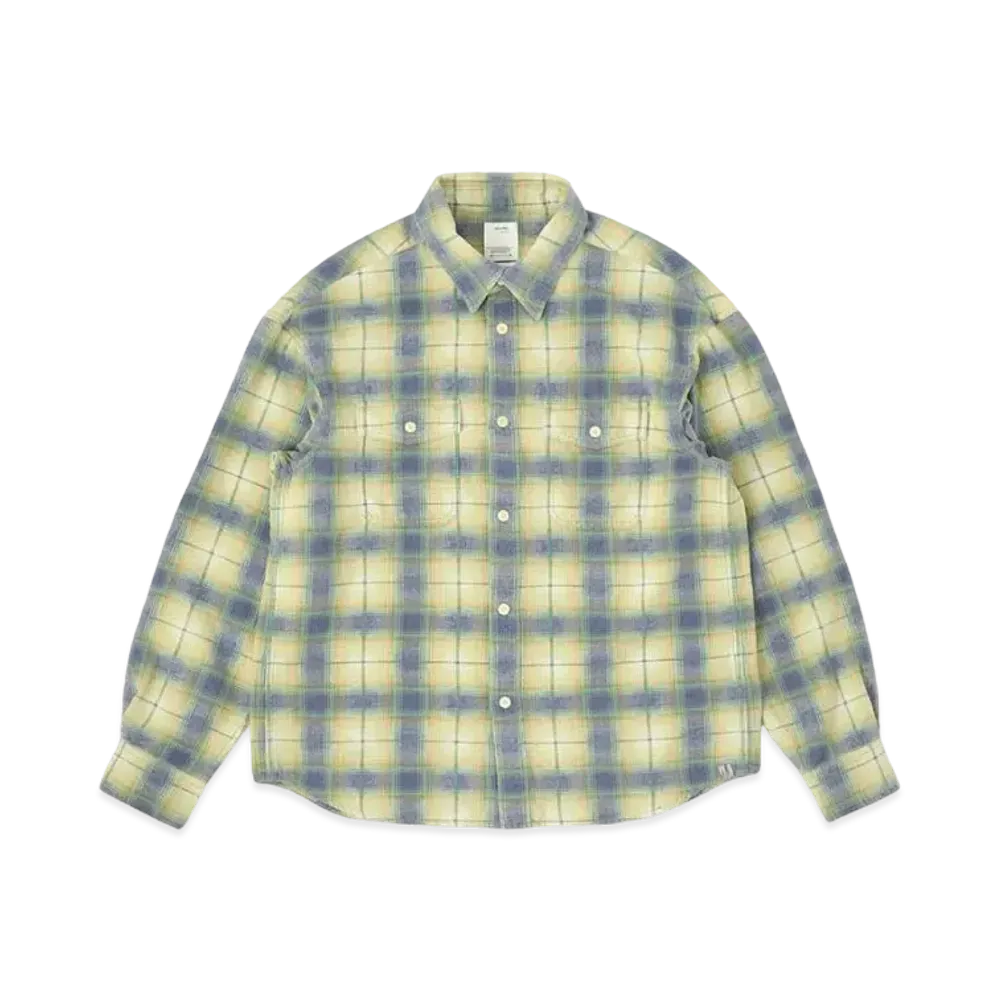 visvim Pioneer Khadi Check L/S "Green"