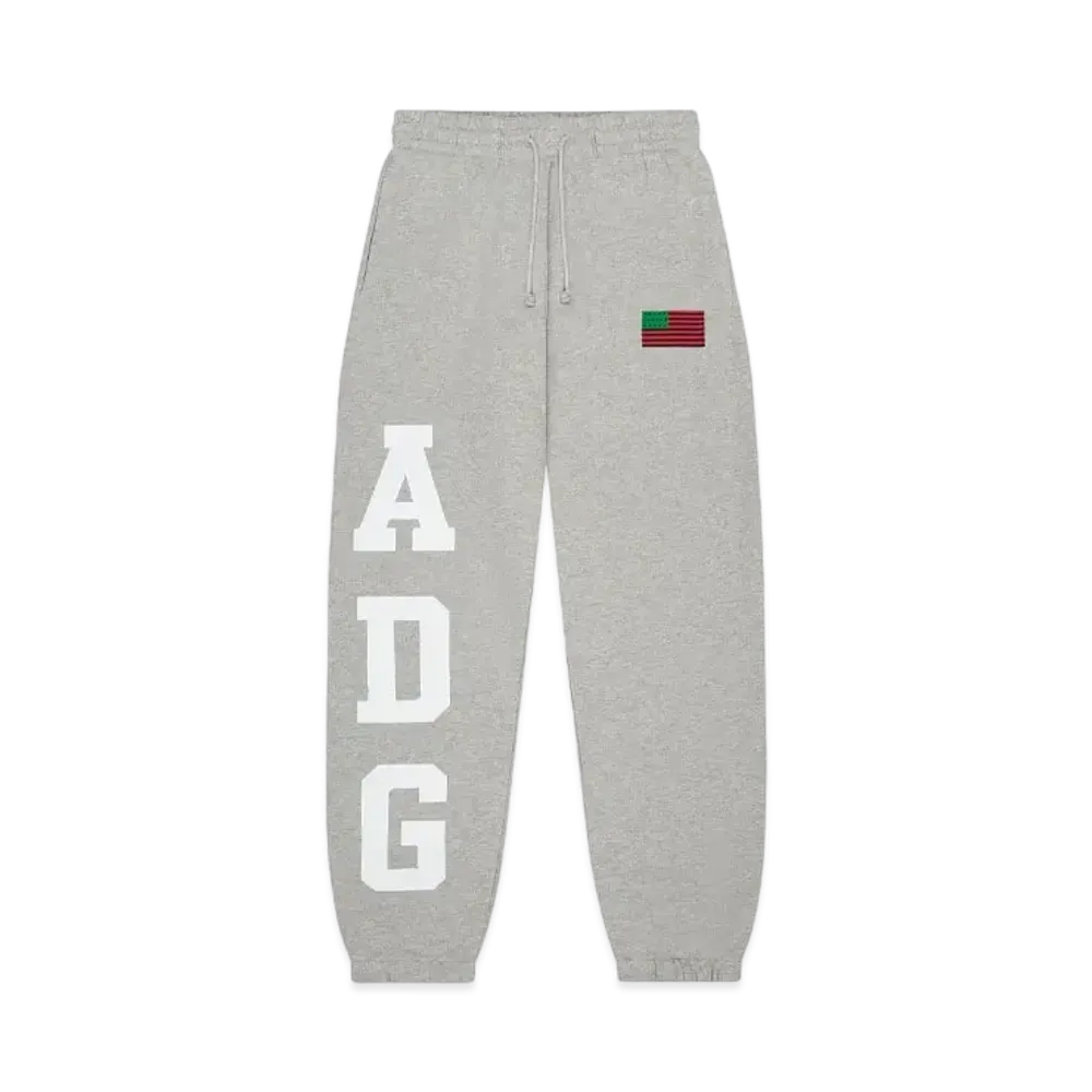 DENIM TEARS ADG Pan African American Flag Sweatpant "Grey"