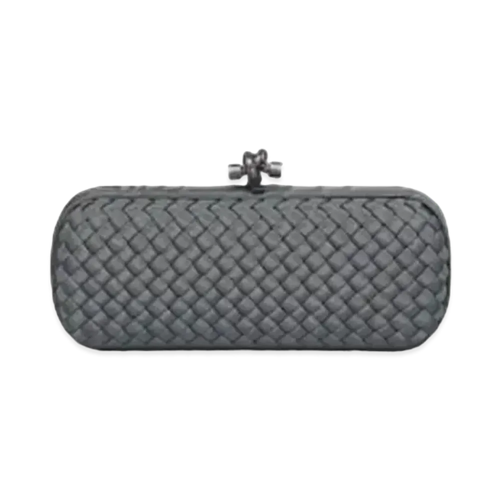 Bottega Veneta Chain Knot Clutch "Grey"