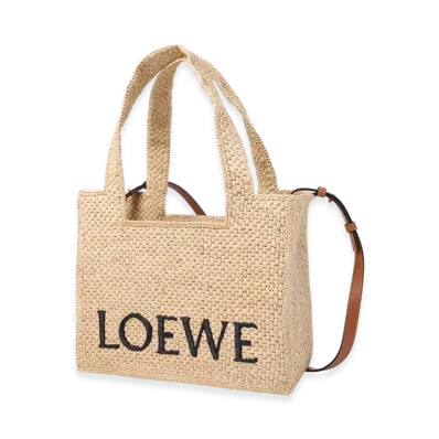 LOEWE Font Tote Medium Bag "Natural"