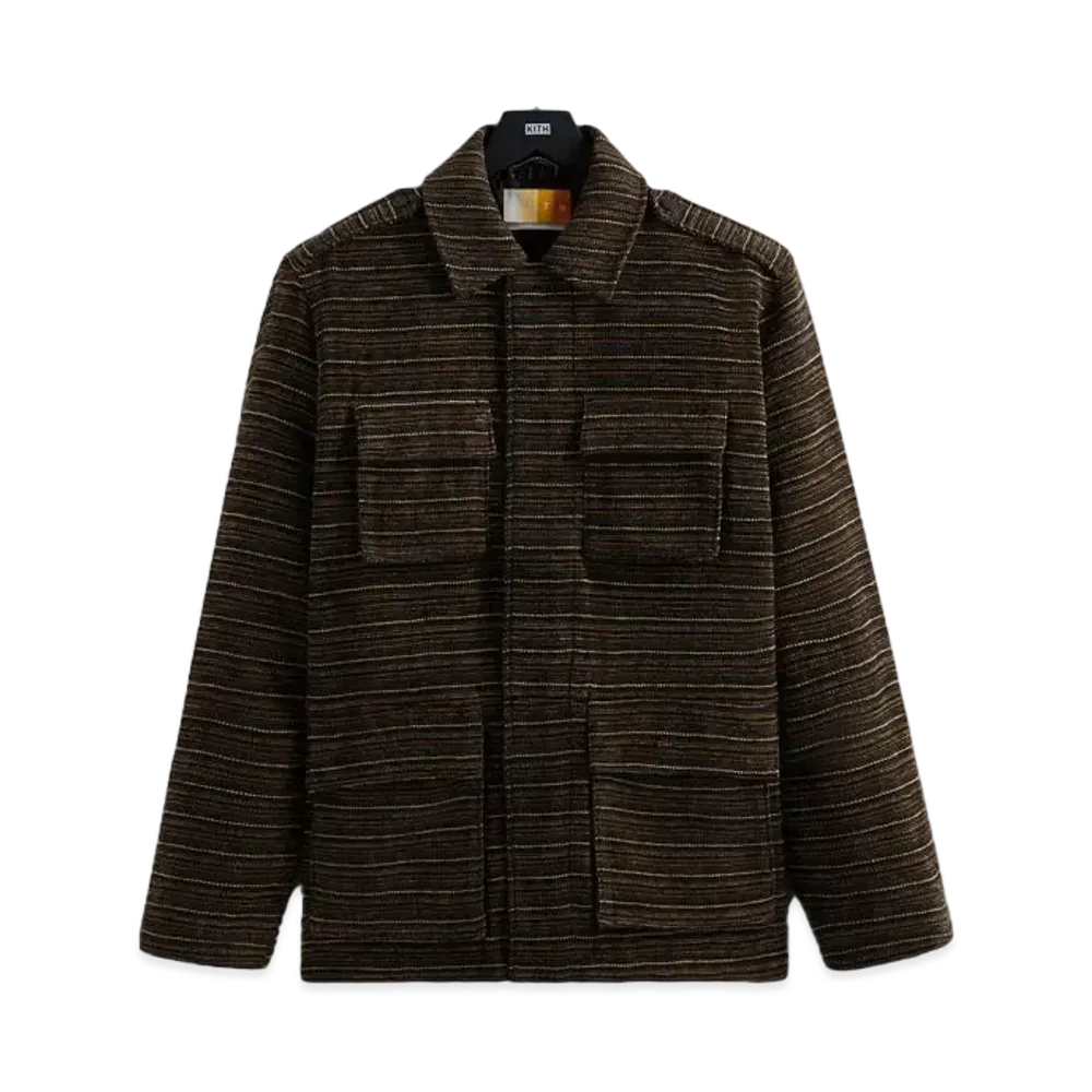 Kith Striped Chenille Duane Field Jacket "Ink"