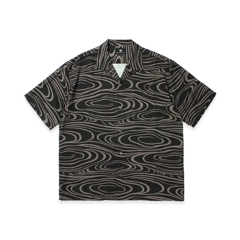 APHRODITEGANG GAKKIN x BUDSPOOL Uzumaru Hawaiian Shirt "Black"