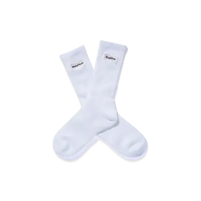 Wasted Youth x CreativeDrugStore Socks "White"