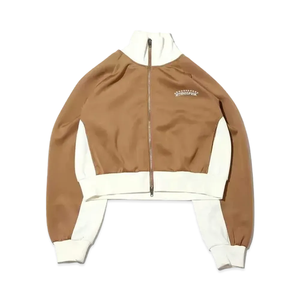 atmos pink Bicolor Track Jacket "Beige"