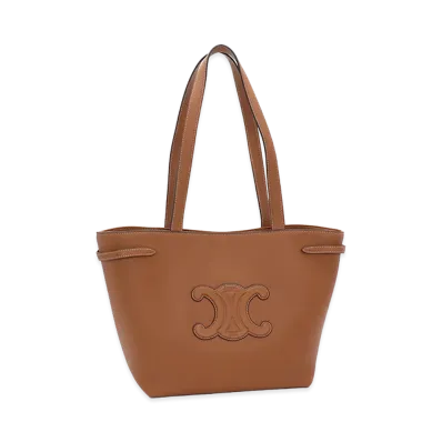 CELINE Women's Small Cabas Anais Cuir Triomphe Tote Bag "Tan"