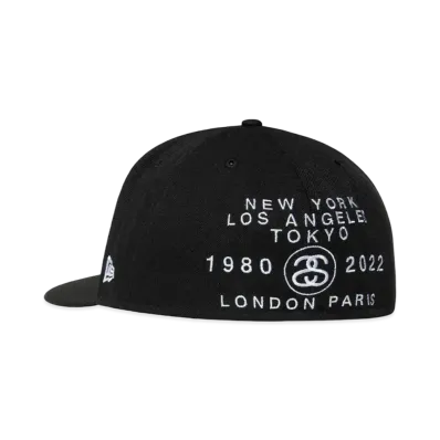 Stussy World Tour New Era Cap "Black"
