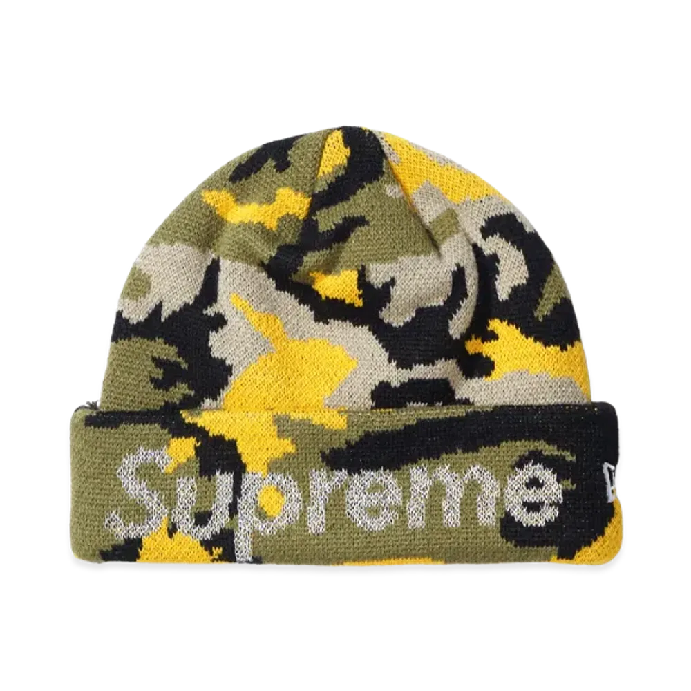 Supreme New Era Split Beanie "Yellow"