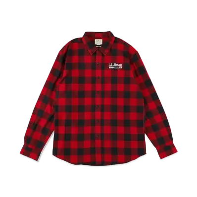 WIND AND SEA x L.L.BEAN Scotch Plaid Flannel Shirt Long Sleeve Plaid "Vintage Tartan"