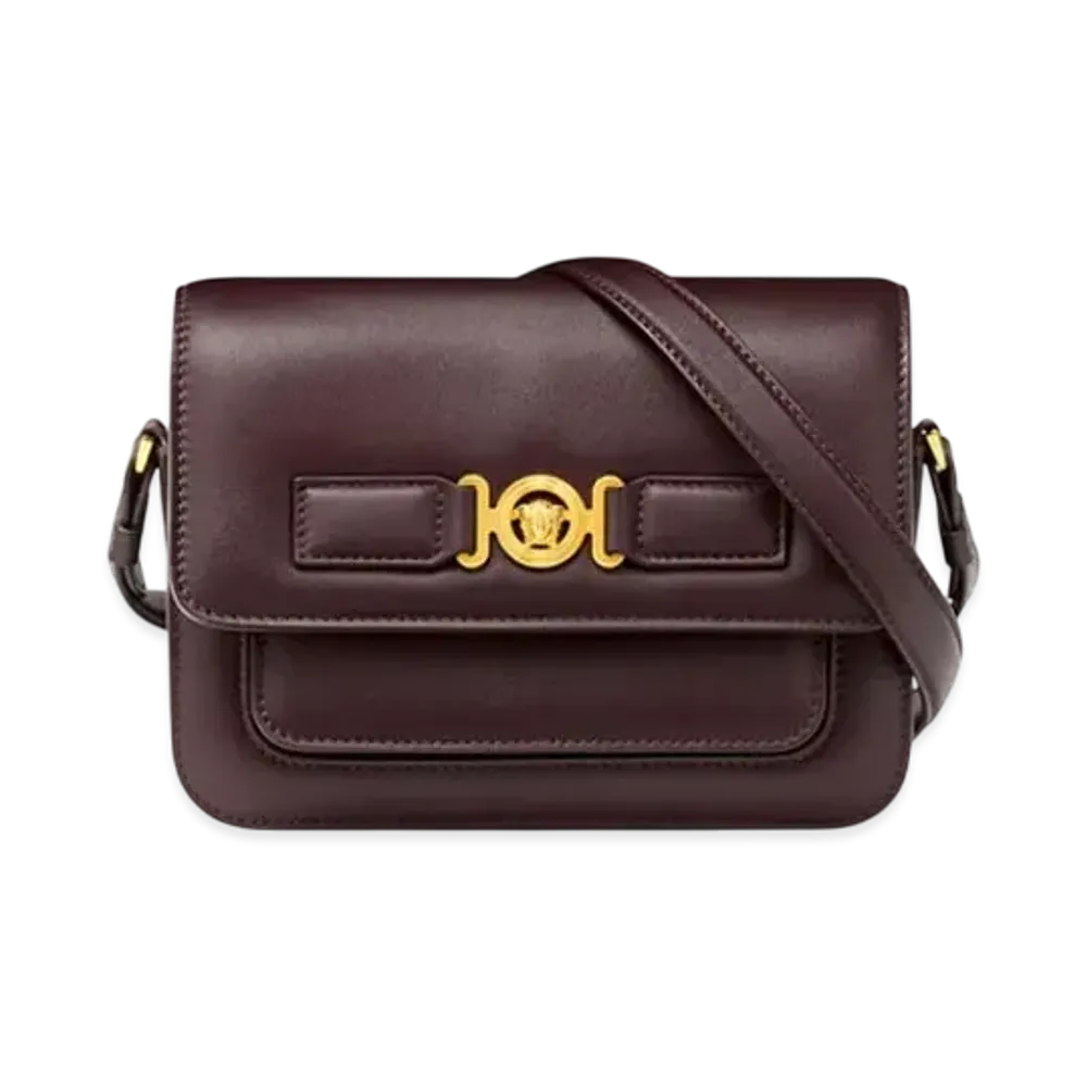 Versace Medusa Biggie Messenger Bag "Brown/Gold"