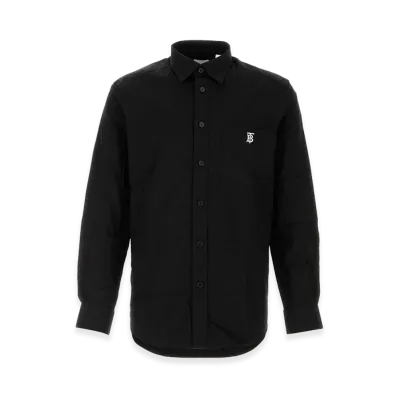 Burberry Stretch Poplin Shirt "Black"