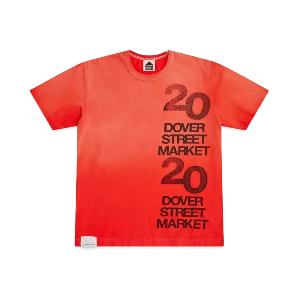 Dover Street Market London x ERL 20th Anniversary Tee "Red"