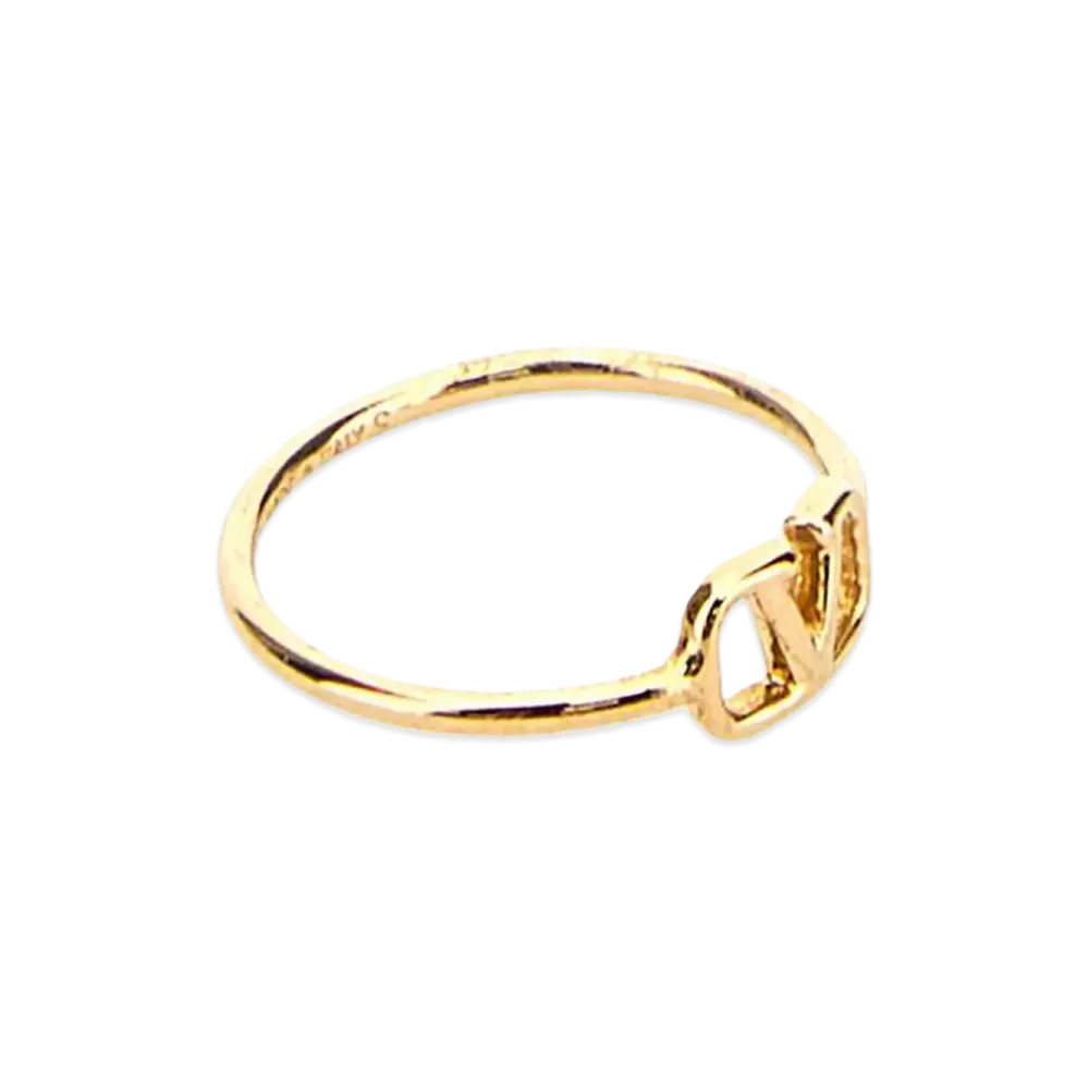 Valentino Women's Metal Vlogo Signature Ring "Gold"