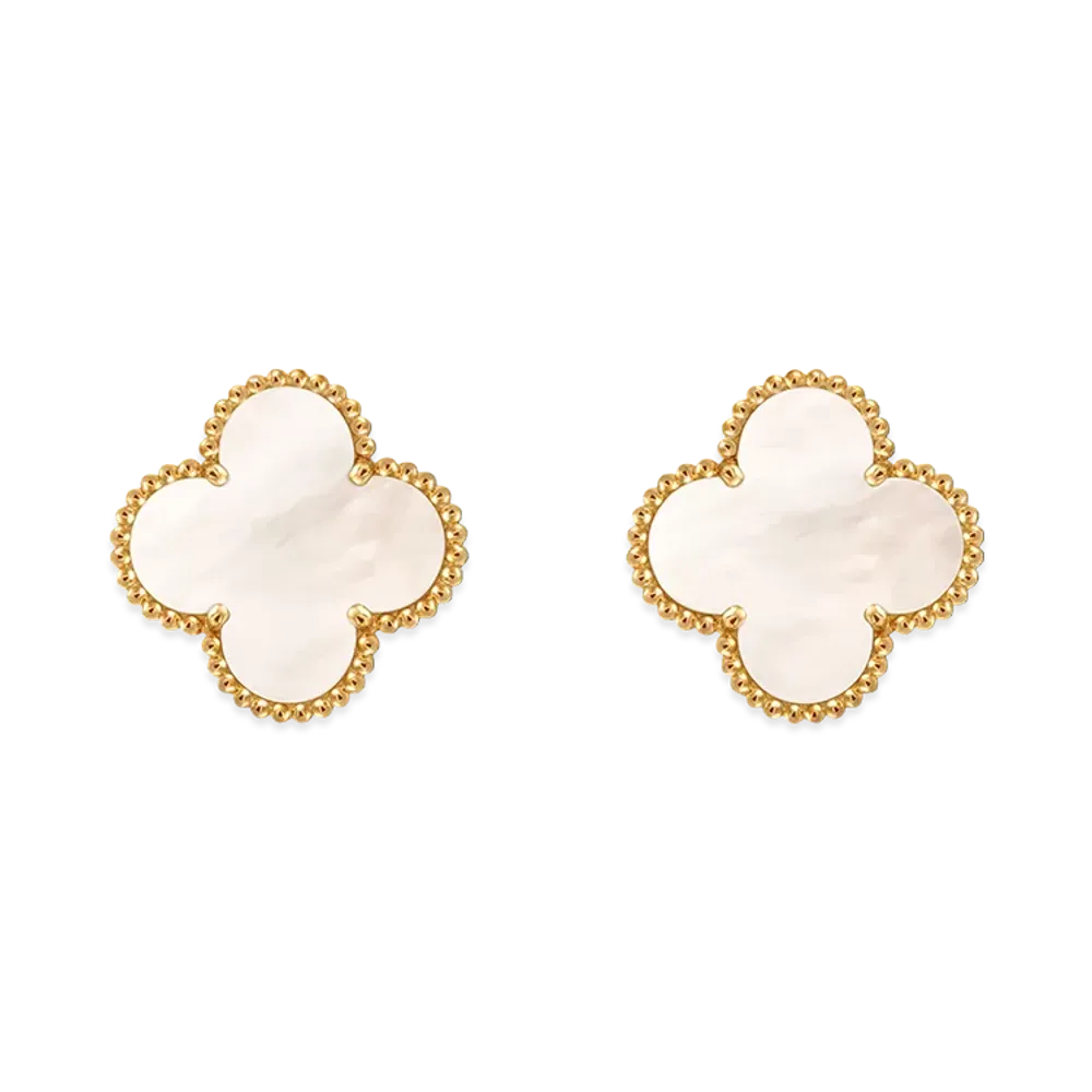 Van Cleef & Arpels Magic Alhambra earrings "18K Yellow gold/Mother-of-pearl"
