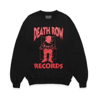 WACKO MARIA Death Row Records / Garment Dyed Sweat Shirt "Black"