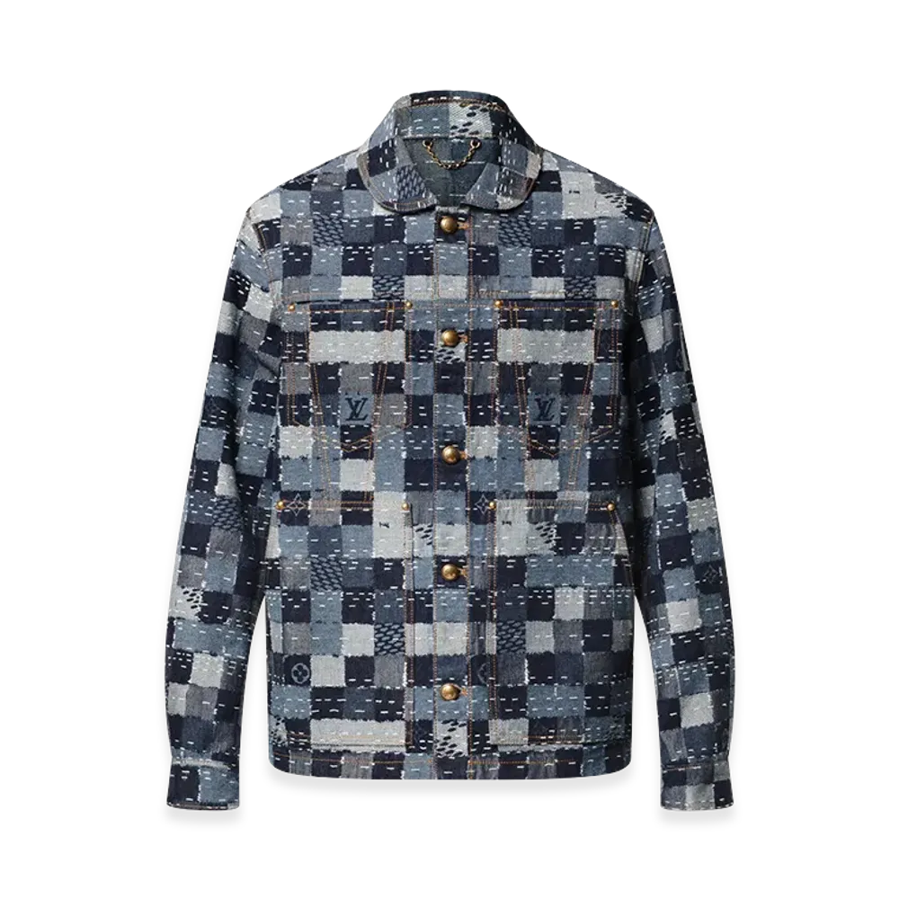 Louis Vuitton × NIGO Damier Denim Workwear Blouson "Indigo"