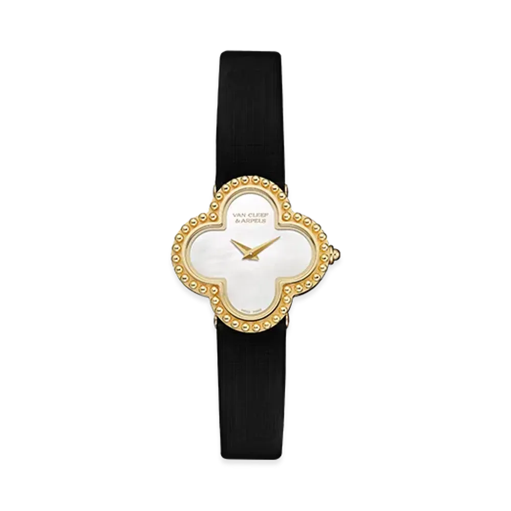 Van Cleef & Arpels Alhambra small model watch "18K Yellow gold/Mother-of-pearl"
