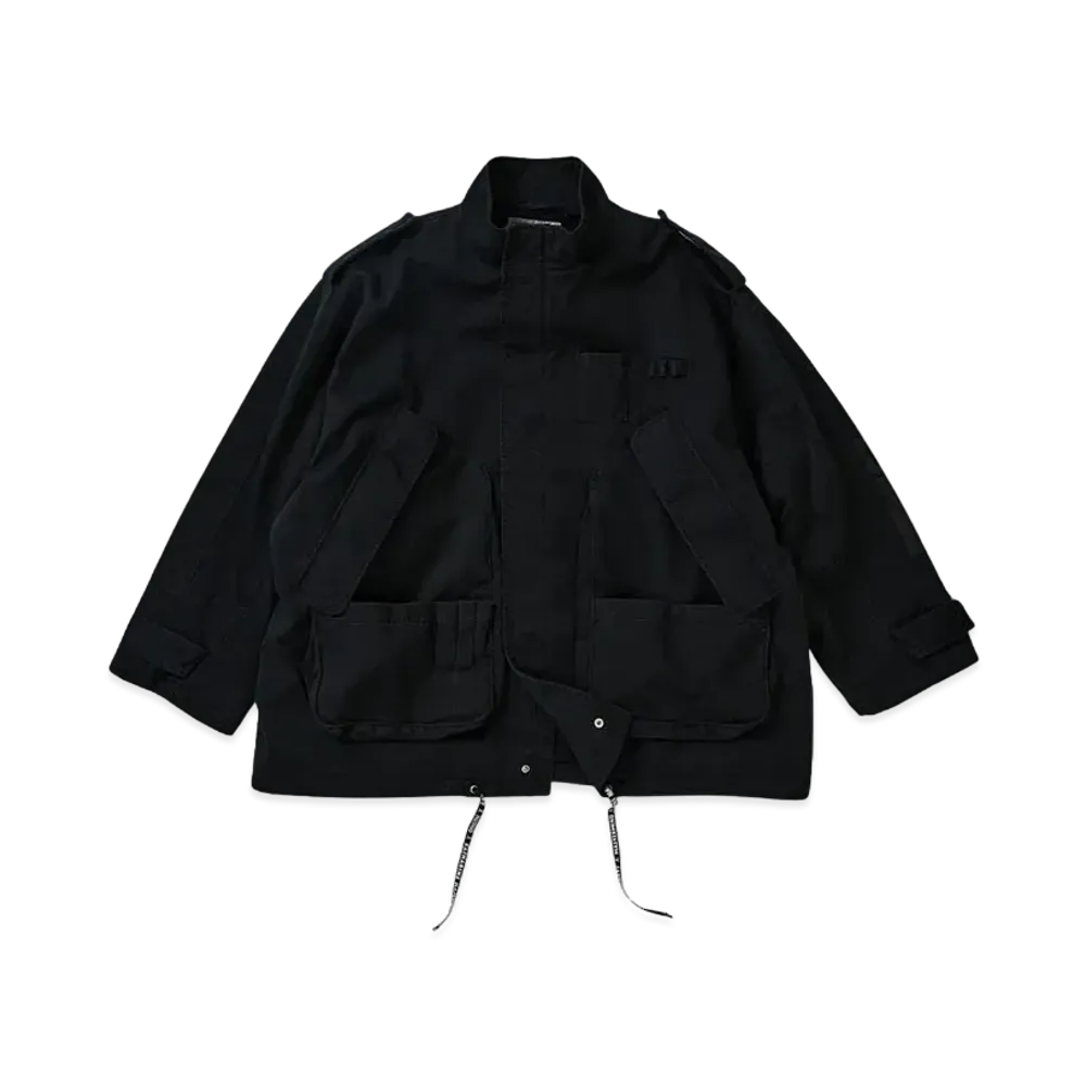 MASTERMIND x KATHARINE HAMNETT MULTI POCKET PARKA "BLACK"