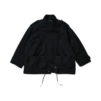 MASTERMIND x KATHARINE HAMNETT MULTI POCKET PARKA "BLACK"