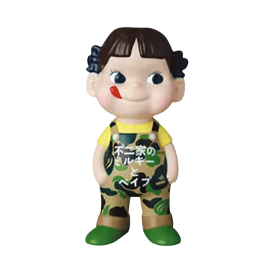 MEDICOM TOY "Fujiya Sofubi Collection" Bape X Peko-Chan Green