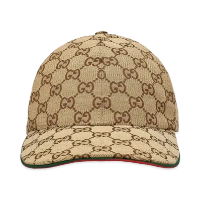 GUCCI Women's GG Fabric Cap "Brown"