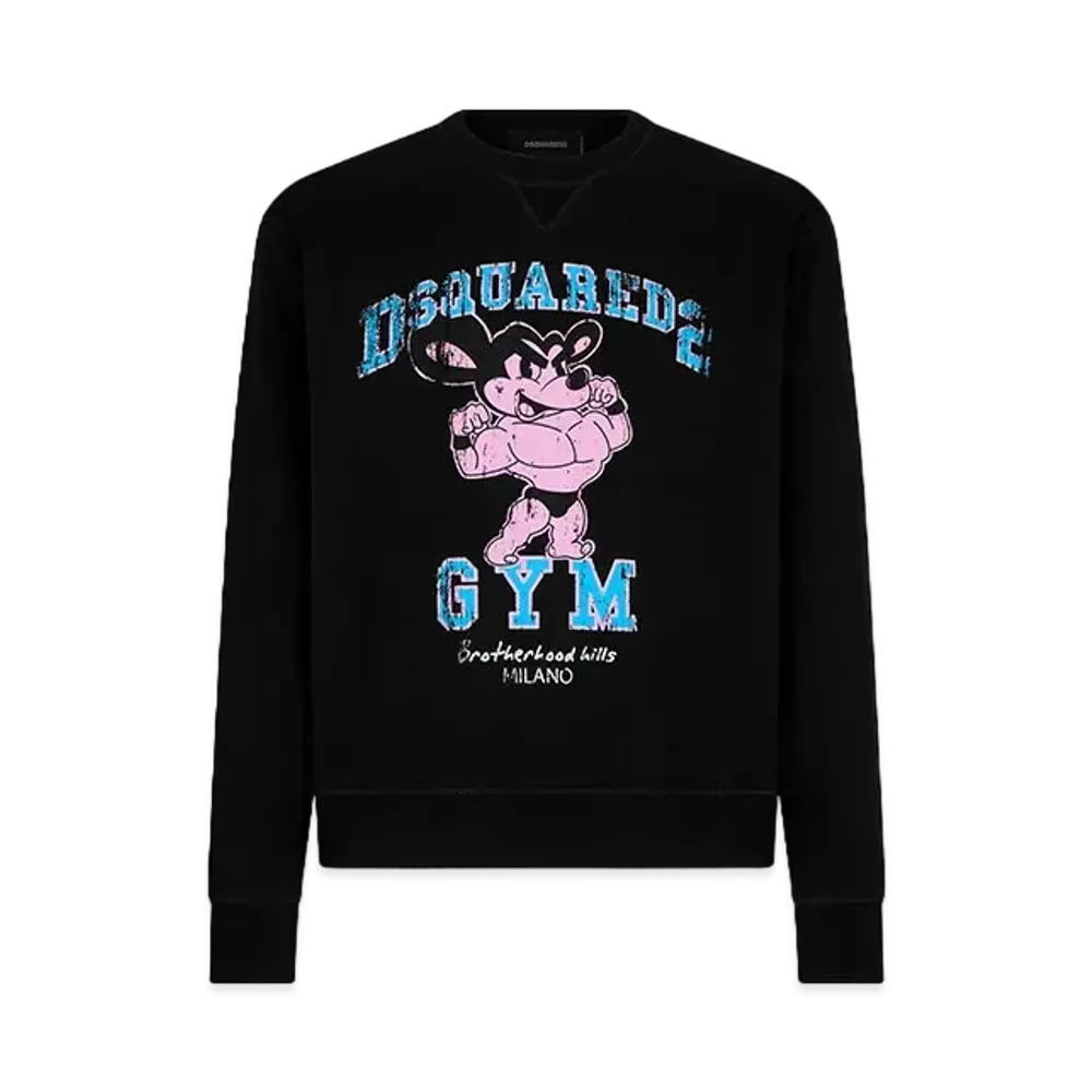 Dsquared2 Gym Cool Fit Crewneck Sweatshirt "Black"