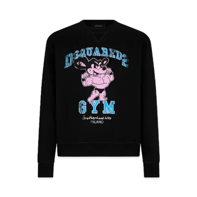 Dsquared2 Gym Cool Fit Crewneck Sweatshirt "Black"