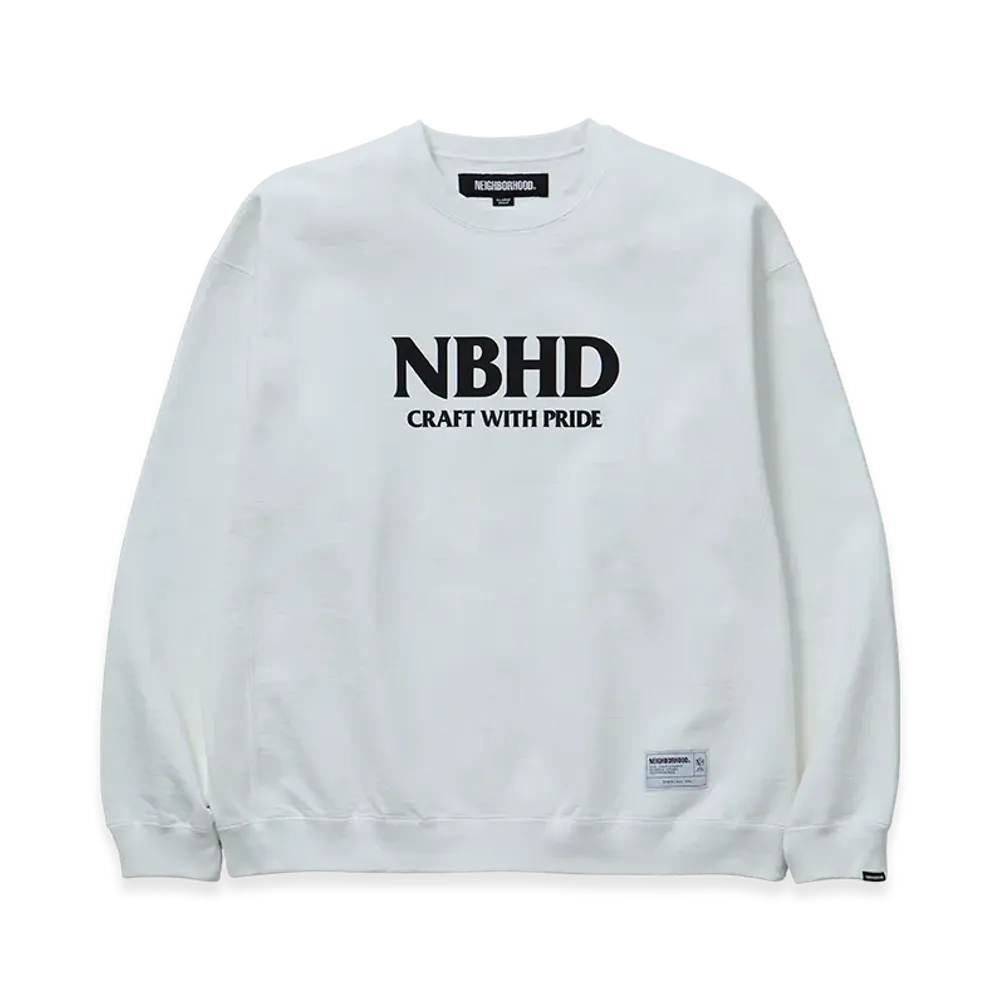 NEIGHBORHOOD Classic Sweat Shirt LS "White"
