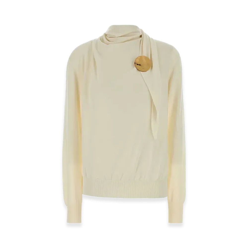 Jil Sander Women's Wool Sweater "Cream"
