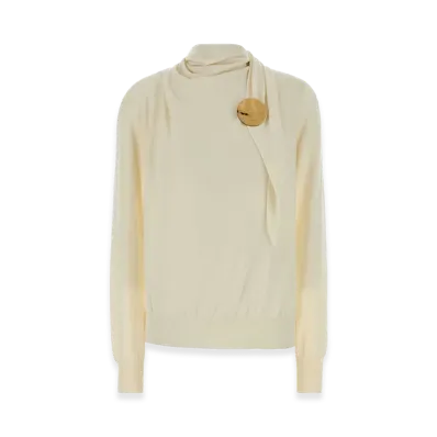 Jil Sander Women's Wool Sweater "Cream"