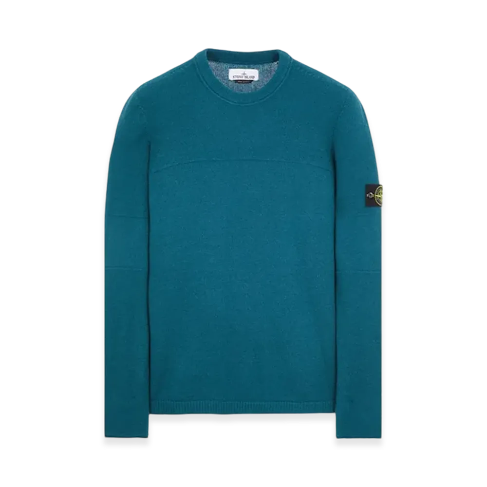 Stone Island 524A3 Lambswool Crewneck Knit - 23FW "Dark Teal Green"
