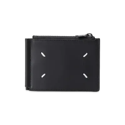 Maison Margiela Money Clip Leather Wallet "Black"