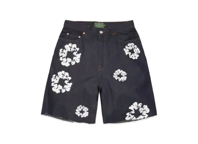 DENIM TEARS Cotton Wreath Denim Short "Selvedge"