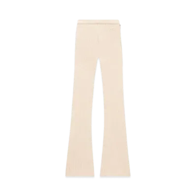 Courreges Reedition Rib Knit Pants "Sand"