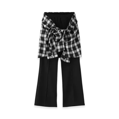 X-Girl Women's Waistcloth Set Layered Pants "Black"