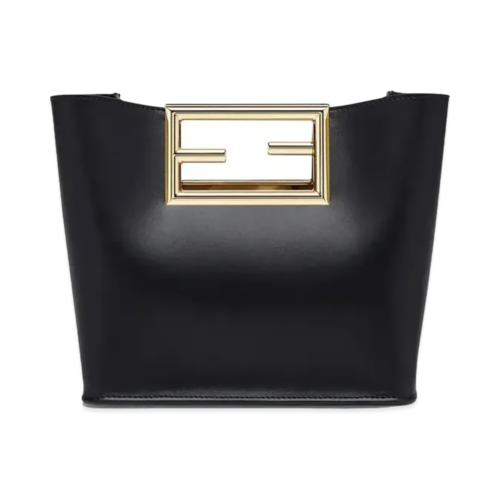 FENDI Way Small Leather Bag "Black"