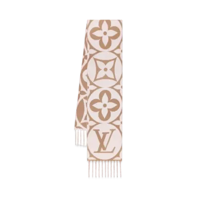 Louis Vuitton LV Medallion Scarf "Beige Rose"