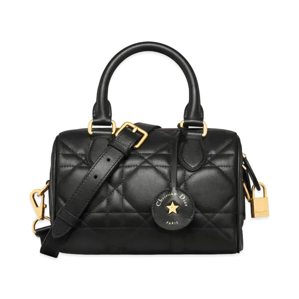 Dior Groove 20 Bag Macrocannage Calfskin "Black"