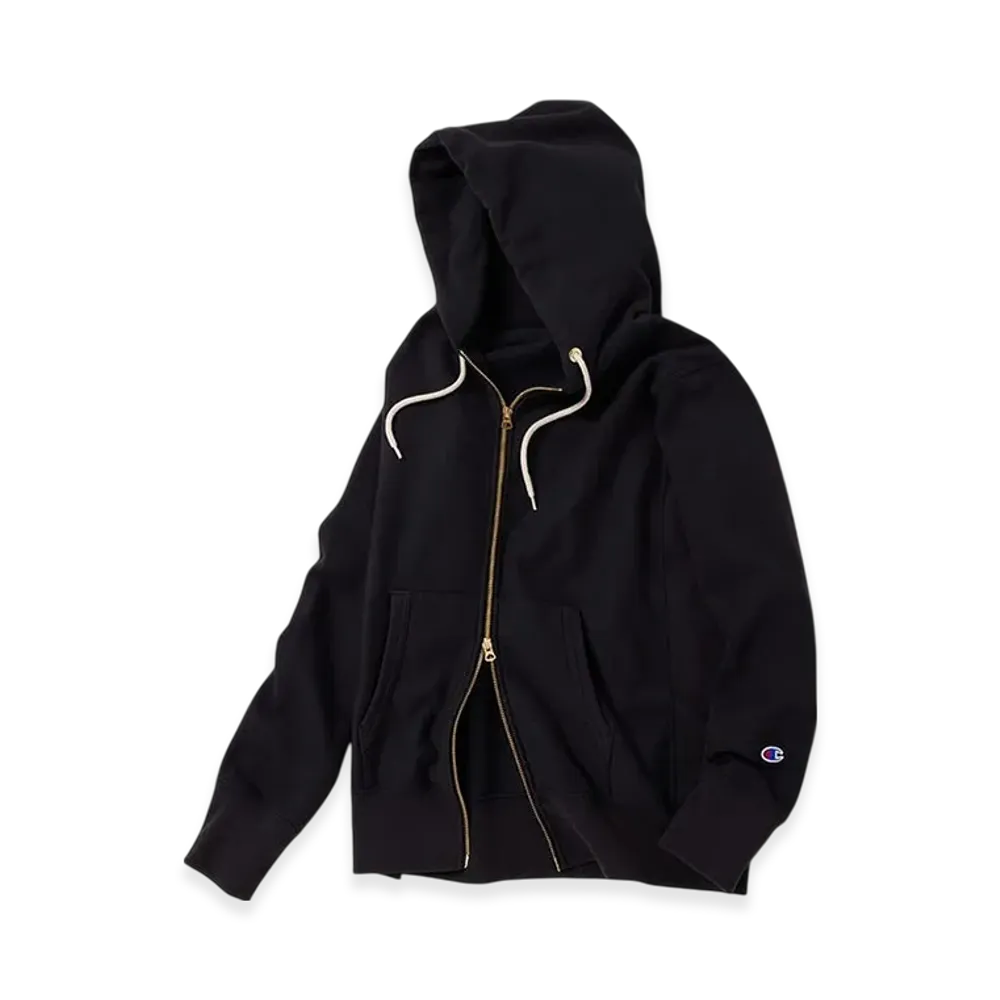 Champion Reverse Weave Zip Hooded Sweatshirt 24FW "Black"