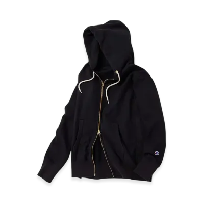 Champion Reverse Weave Zip Hooded Sweatshirt 24FW "Black"
