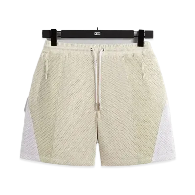 Kith 101 Harden Panelled Mesh Short "Sandrift"