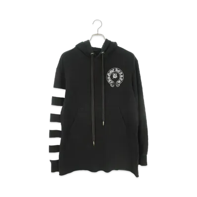 Chrome Hearts x Bella Hadid Initial Embroidery Logo Back Print Hoodie "Black"