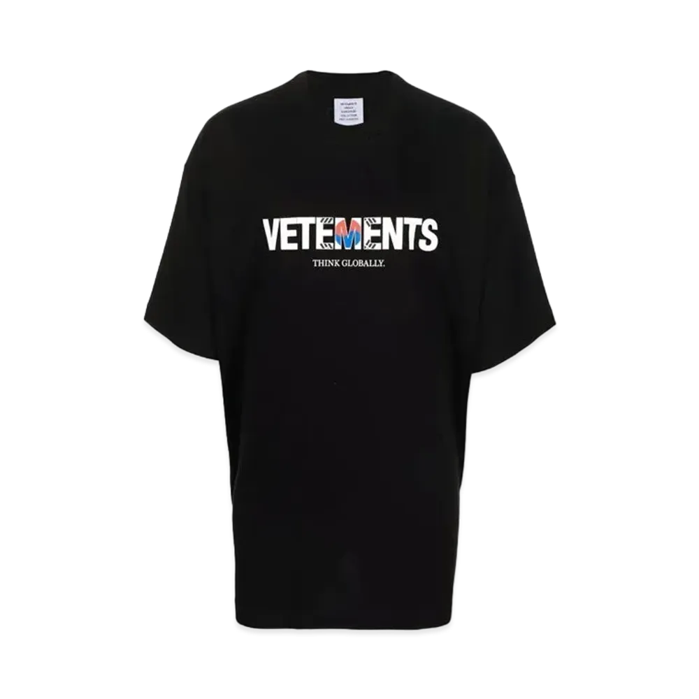 VETEMENTS Korea Logo Tee "Black"