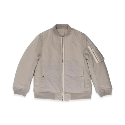 Rick Owens Down Jacket with Logo "Gray"