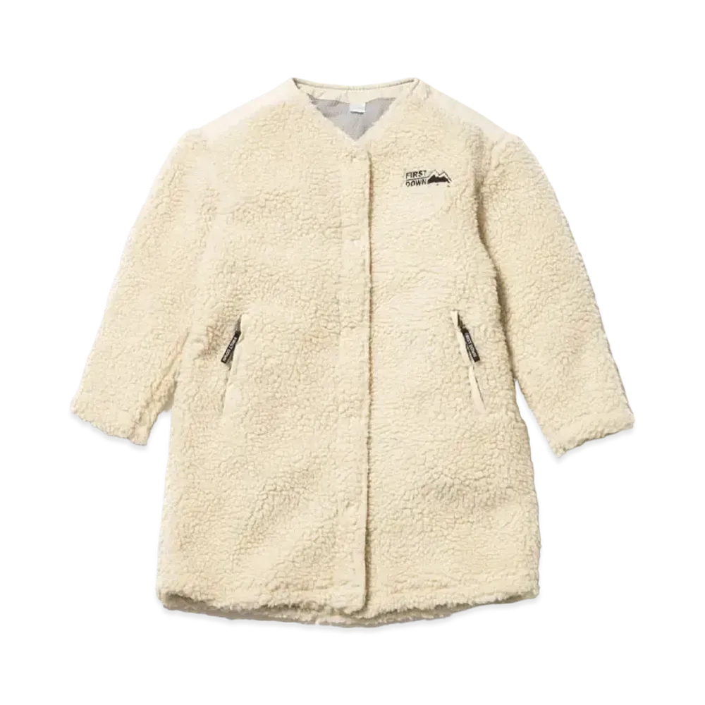 FIRST DOWN NO COLLAR BOA COAT "Off White"