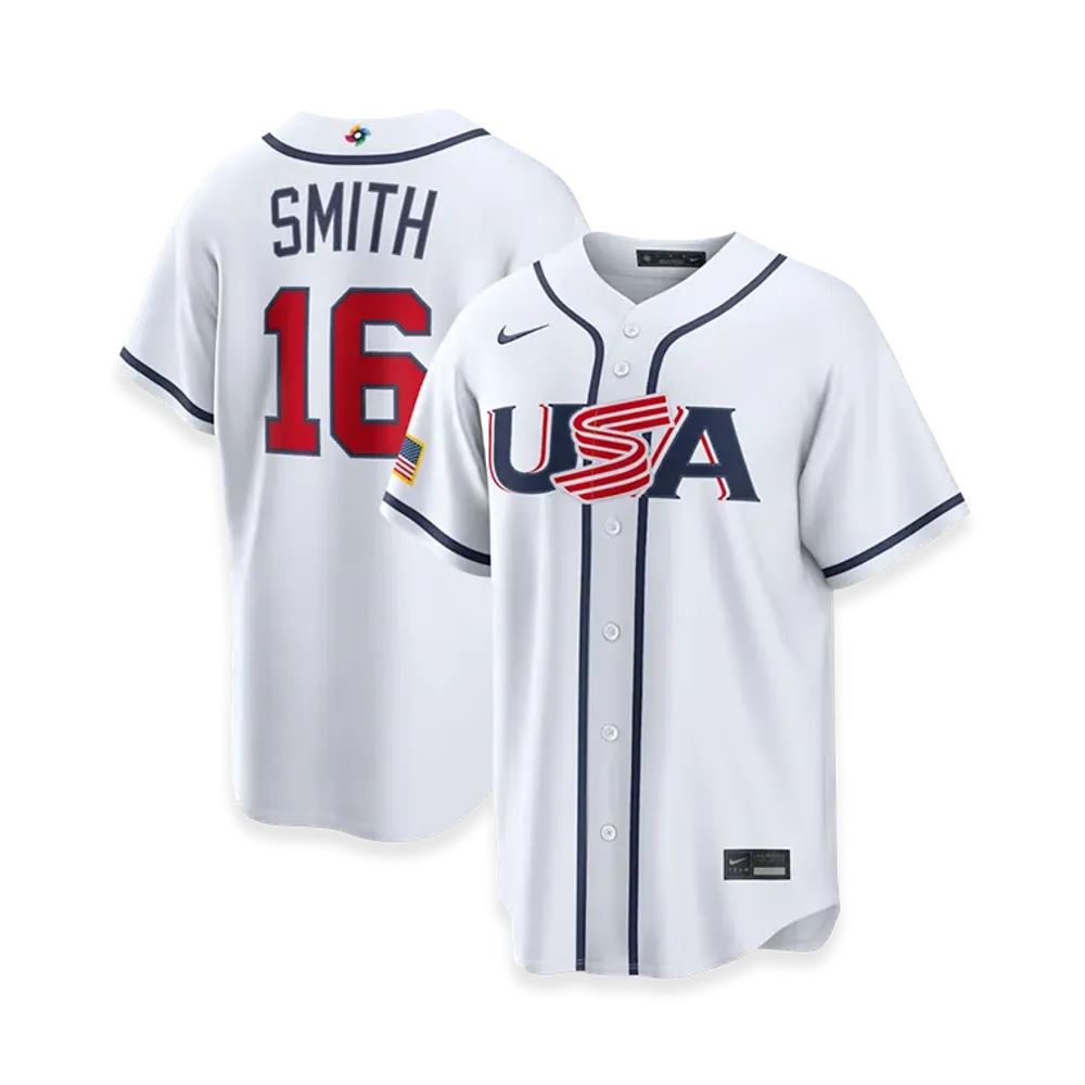 Nike 2026WBC World Baseball Classic Will Smith USA Baseball Home Stadium Jersey "White"
