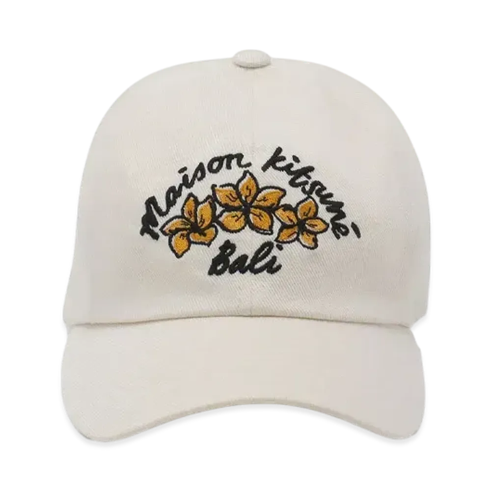 Maison Kitsune Bali Flower 6P Cap "Light Beige"